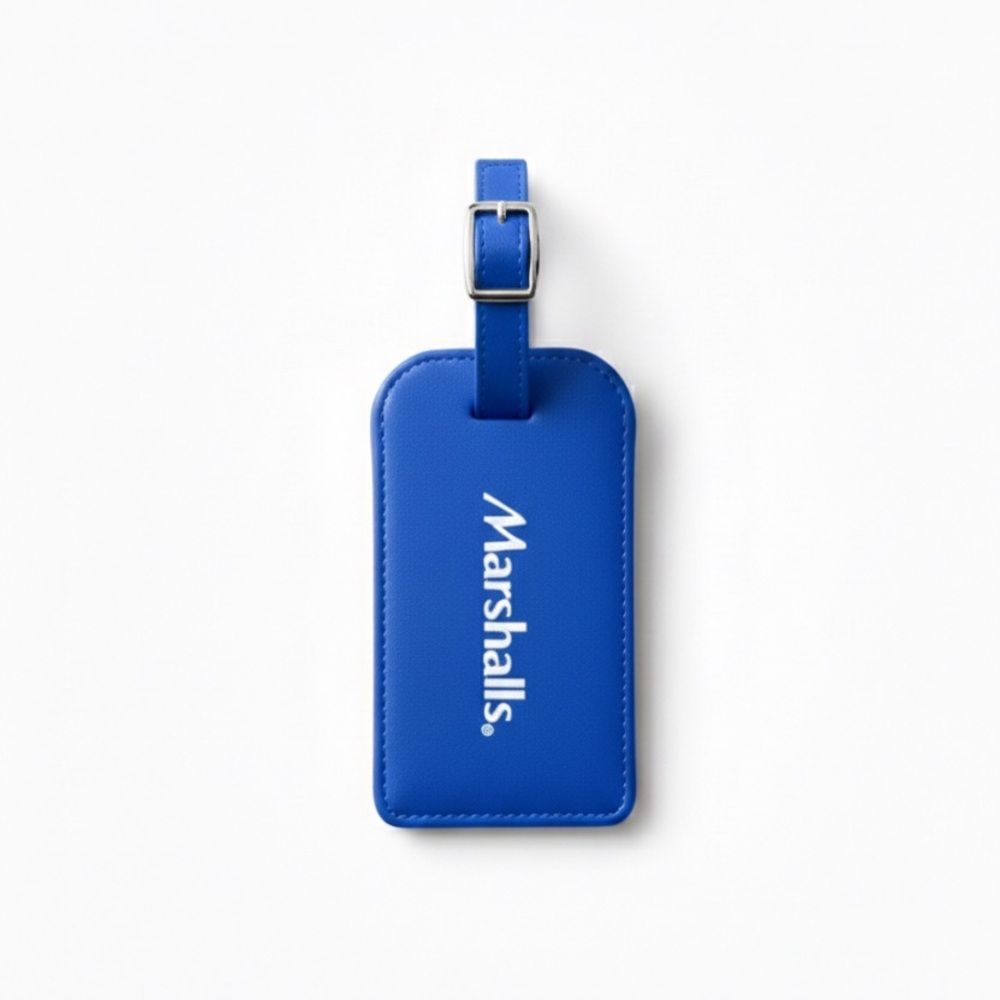Marshalls Blue Luggage Suitcase Carryon Bag Identification Tag